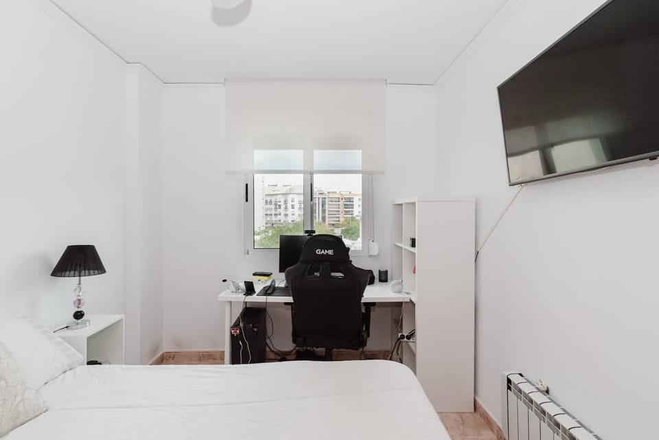 Property building, Living room, Bedroom