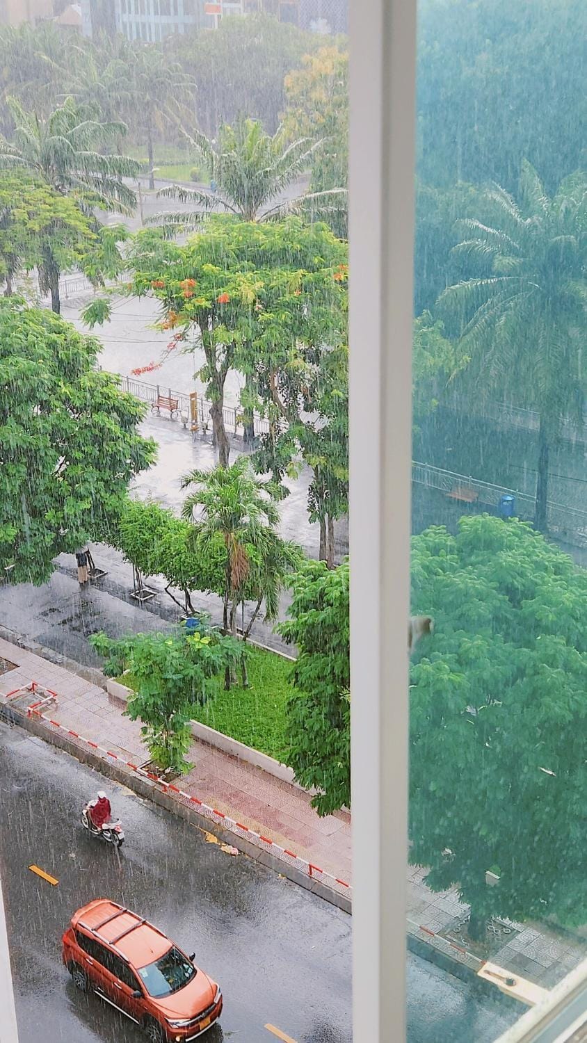 D1 Heart - Kitchen & Rooftop - Komorebi at Cozinema Apartment in Ho Chi Minh City