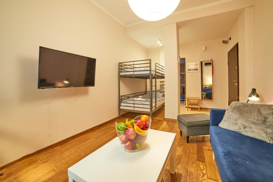 Bed, Living room, Photo of the whole room