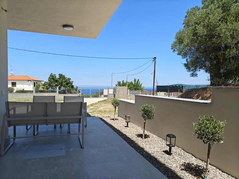 Patio, Day, Natural landscape, View (from property/room), Sea view
