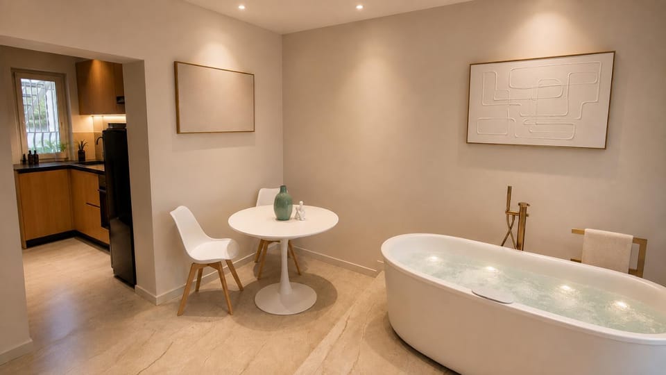 Hot Tub, Dining area