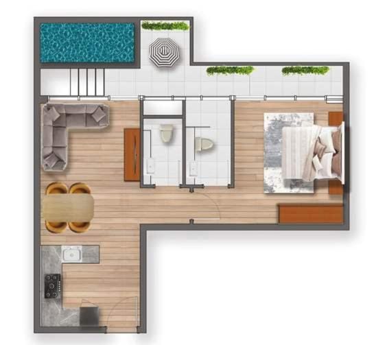 StayShort - Gorgeous 1 bedroom Apartment in Studio City Sleeps 4 with Balcony Apartment in Dubai