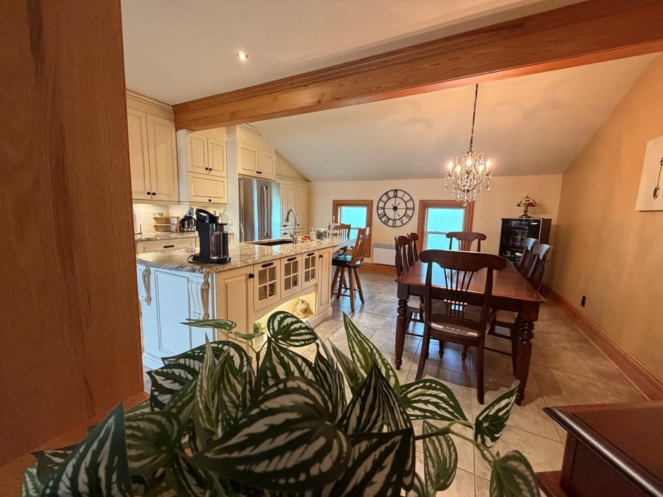 Kitchen or kitchenette, Dining area, stove, toaster