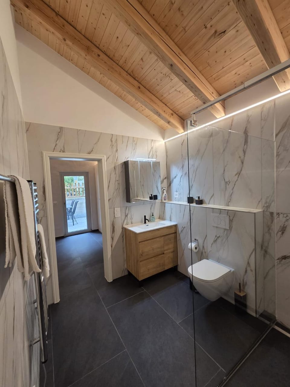 Shower, Toilet, Bathroom, Bath, towels