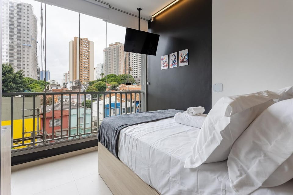 BHaus Allianz Park VN Turiassu - 3rd floor - Gym - Rooftop Pool - Laundry - Coworking - 24 hour Reception - Perdizes - t36 Apartment in Sao Paulo City