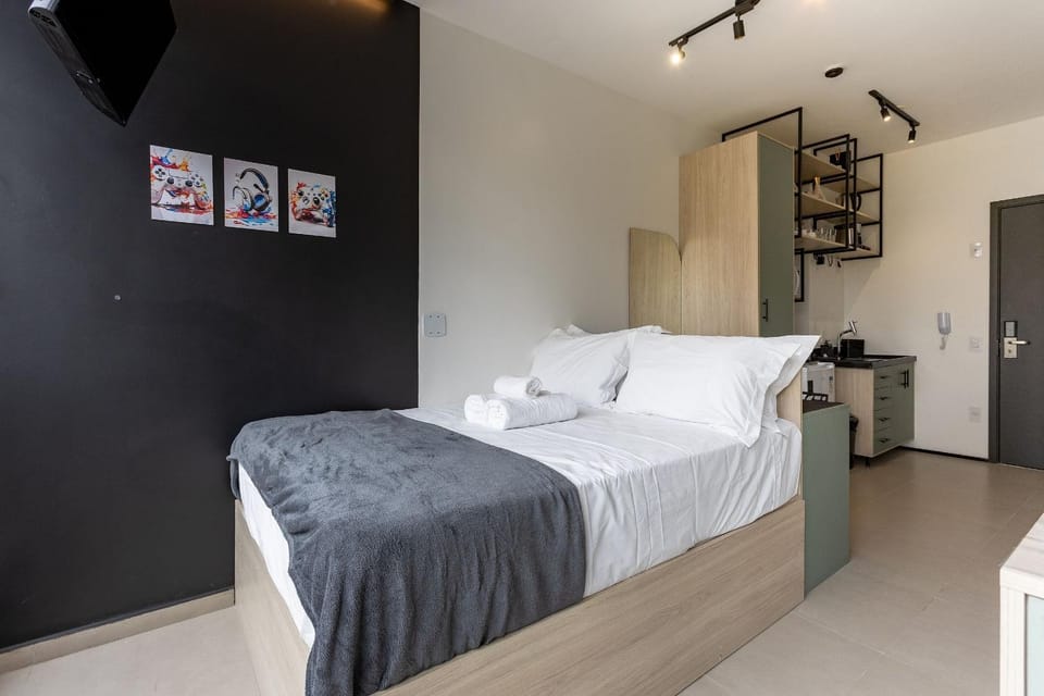 BHaus Allianz Park VN Turiassu - 3rd floor - Gym - Rooftop Pool - Laundry - Coworking - 24 hour Reception - Perdizes - t36 Apartment in Sao Paulo City