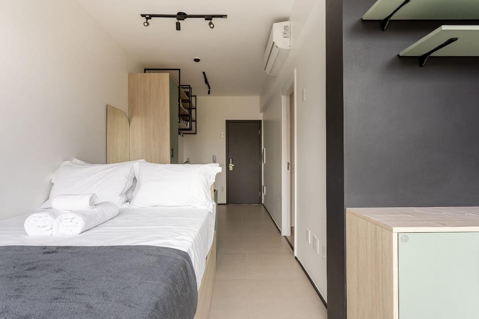 BHaus Allianz Park VN Turiassu - 3rd floor - Gym - Rooftop Pool - Laundry - Coworking - 24 hour Reception - Perdizes - t36 Apartment in Sao Paulo City