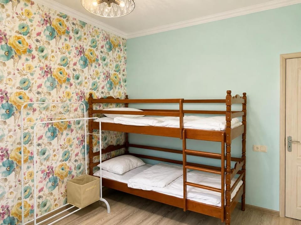 Bed, Photo of the whole room, Decorative detail, Bedroom, cot, bunk bed, wardrobe
