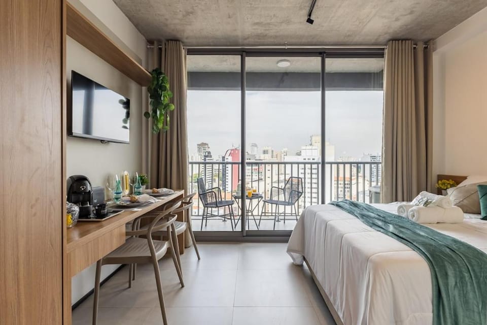 ON1313|Studio Raízes|Charme e Conforto |300m Metrô Apartment in Sao Paulo City