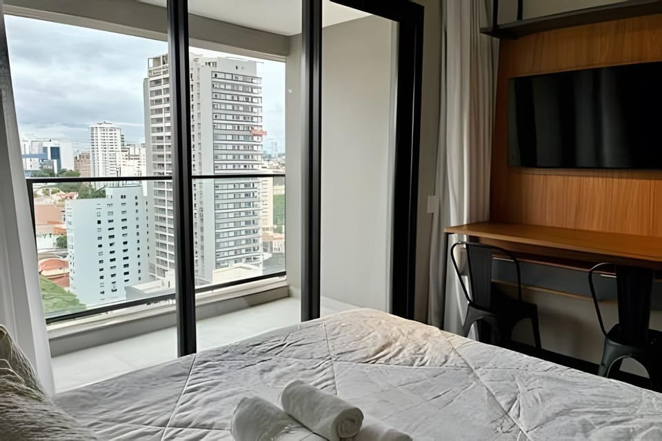 Apto de luxo com piscina incrível, academia(2005B) Apartment in Sao Paulo City