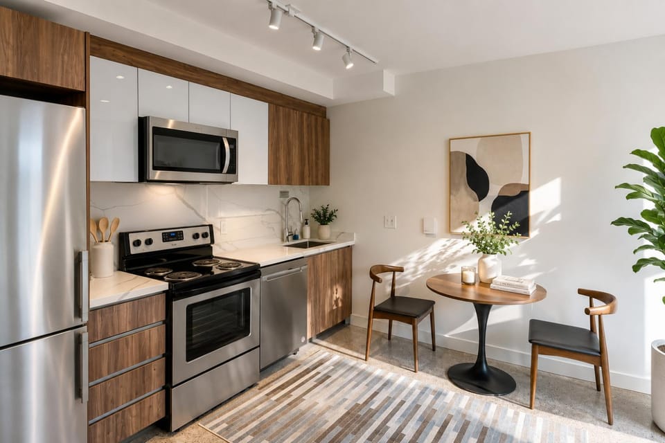 Stylish Studio Stay 2 Comfortable Beds Apartment in Vancouver