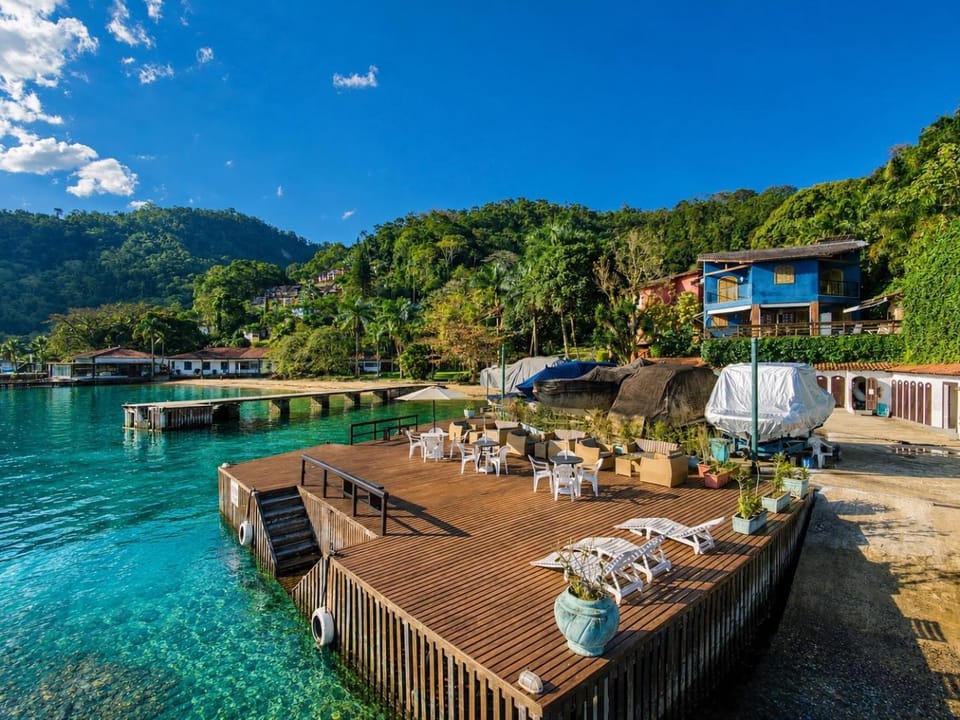 Beach, Mountain view, Sea view, sunbed