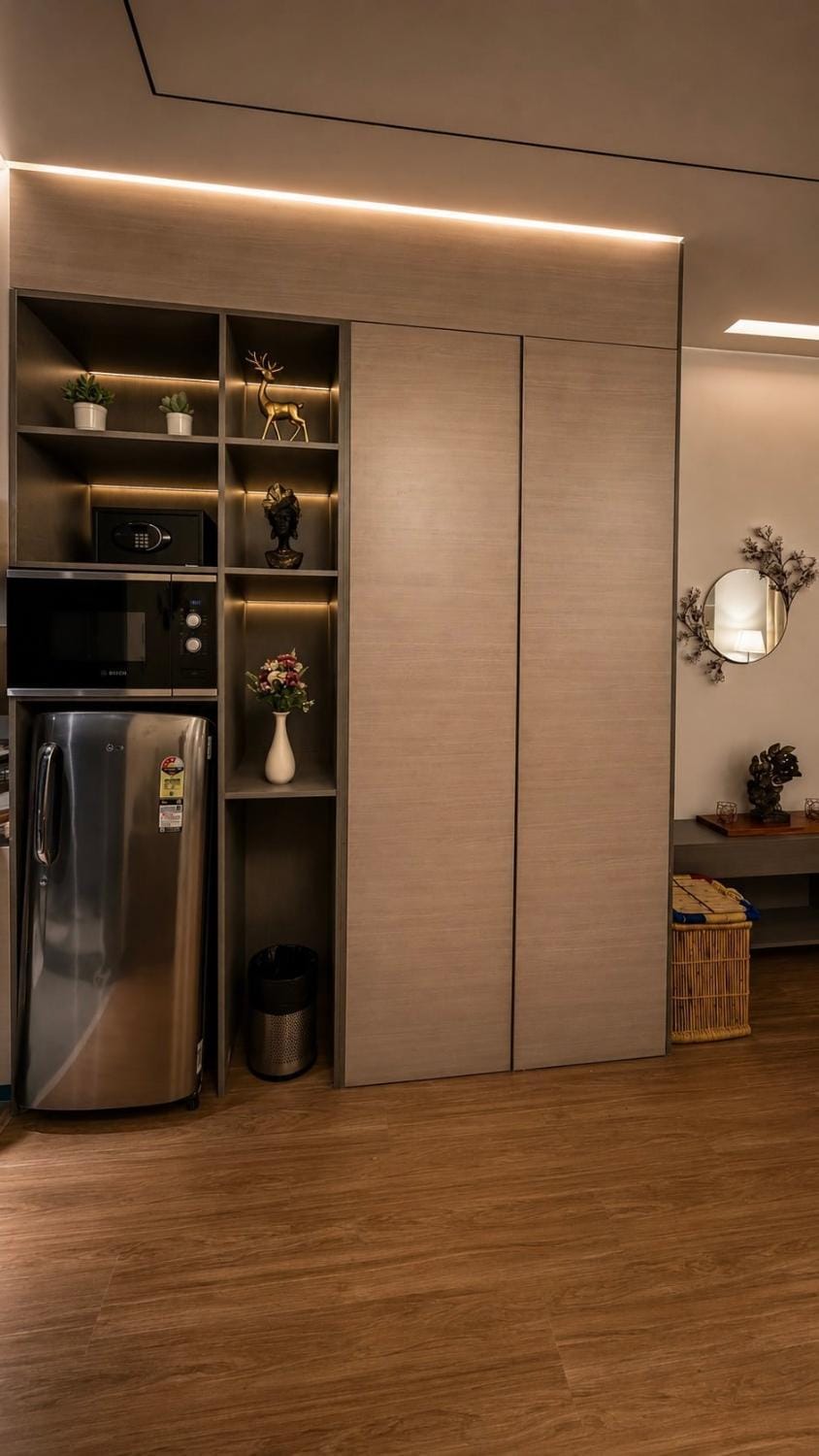 oven, wardrobe