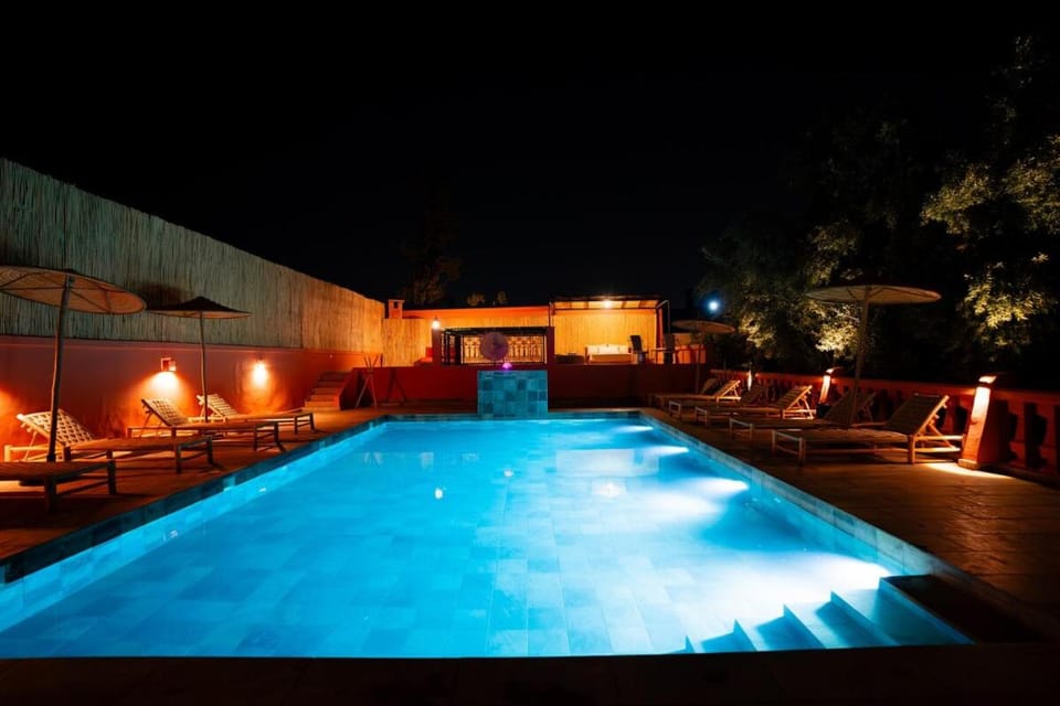 Night, Swimming pool