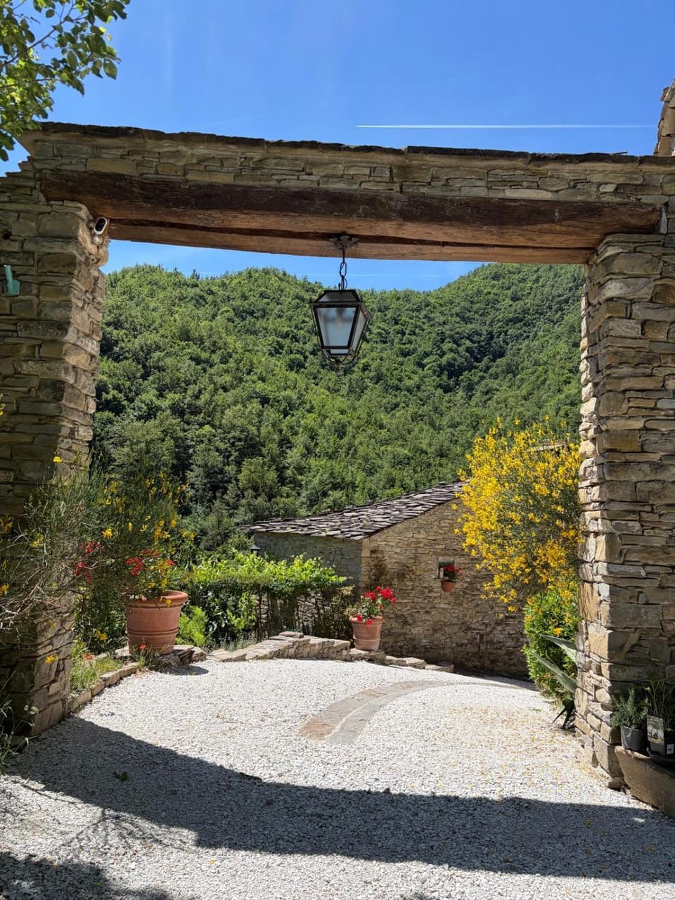 Property building, Spring, Natural landscape, Mountain view