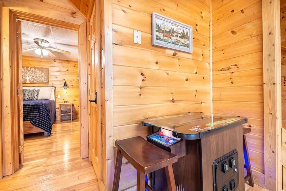 Pigeon Forge Cabin with Private Hot Tub, Arcade Game RoomMinutes from Dollywood Cabin in Pigeon Forge
