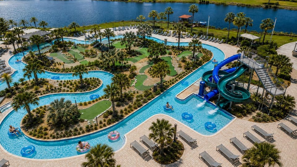 Bird's eye view, Aqua park, Pool view