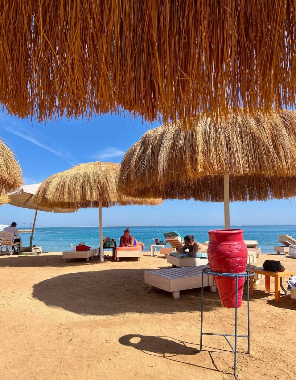 Natural landscape, Beach, Sea view, sunbed