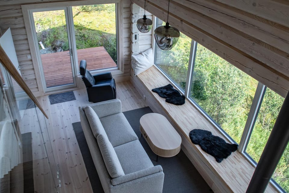 Living room, Seating area, Evening entertainment, Garden view