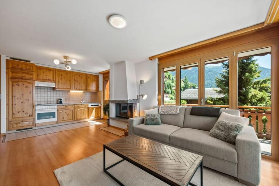 Appartment avec grand balcon et vue panoramique Apartment in Nendaz