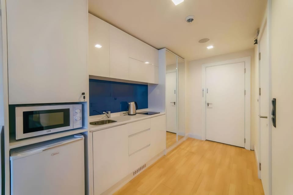 Kitchen or kitchenette, minibar