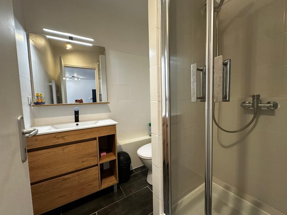 Shower, Toilet, Bathroom, towels