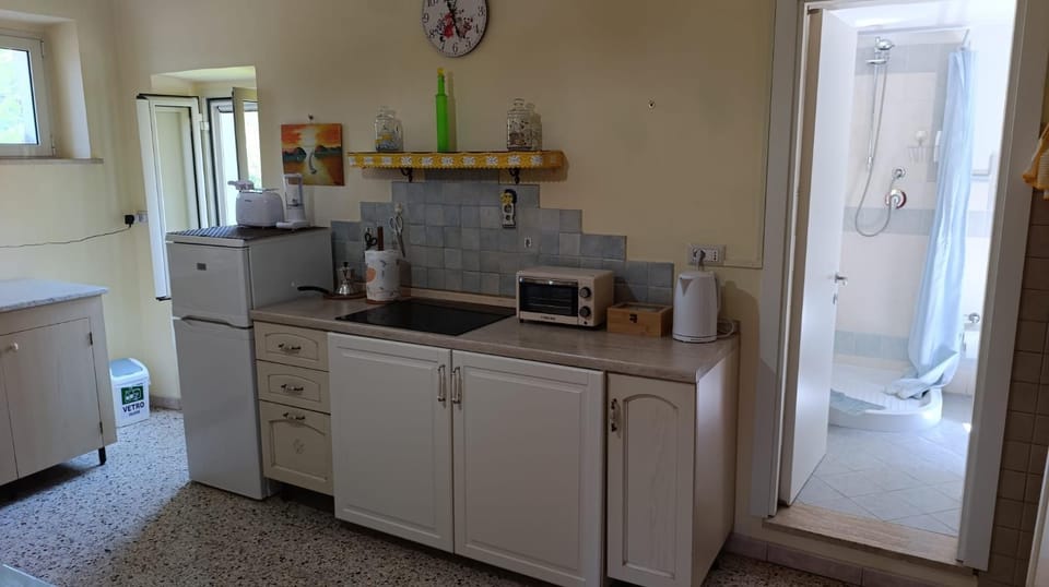Kitchen or kitchenette, oven, stove