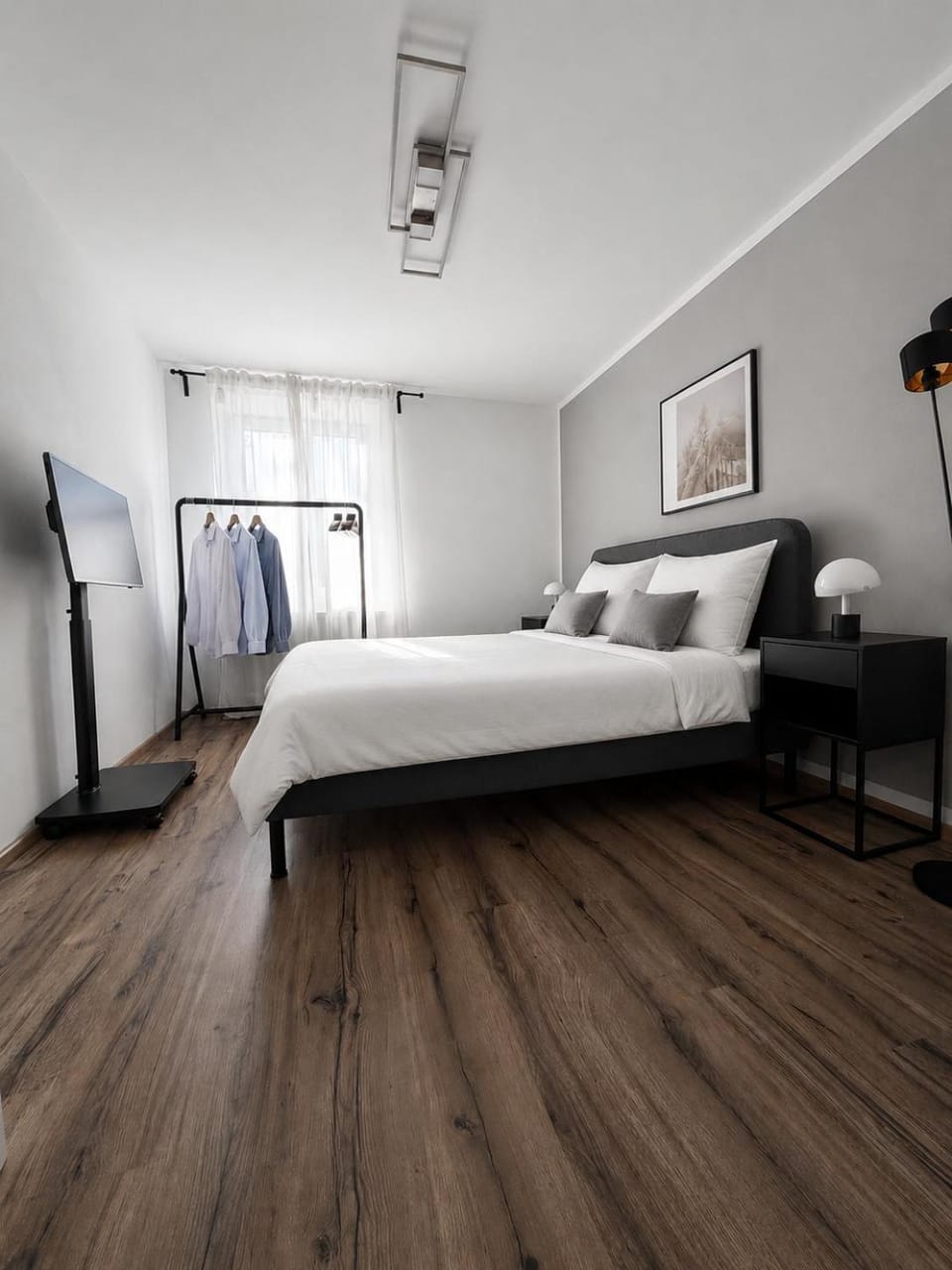 Bed, TV and multimedia, Photo of the whole room, Bedroom, wardrobe