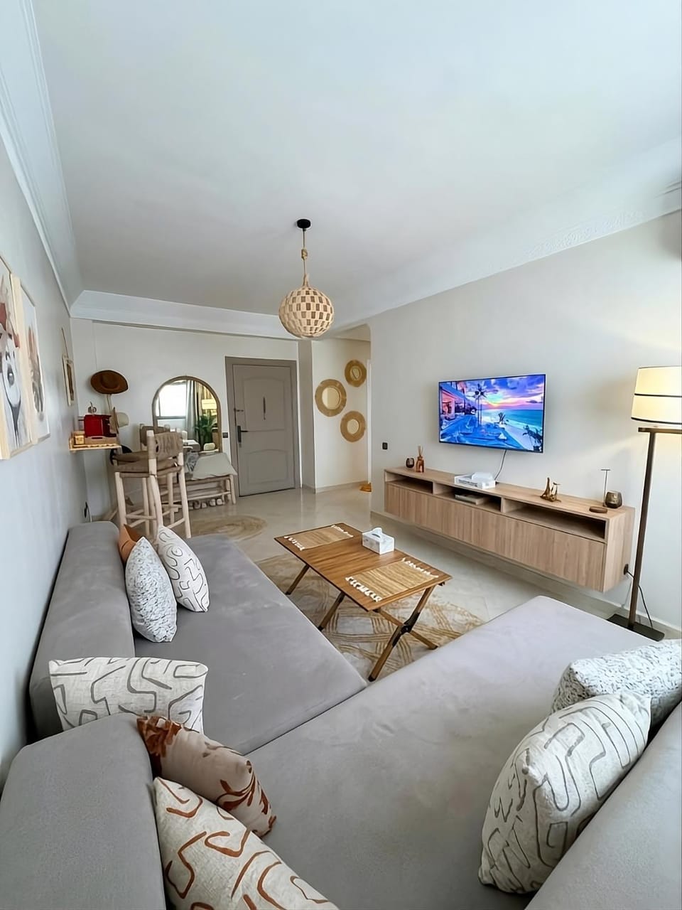 Grand Appart Design 2 Ch avec Balcon - Piscine Apartment in Marrakesh