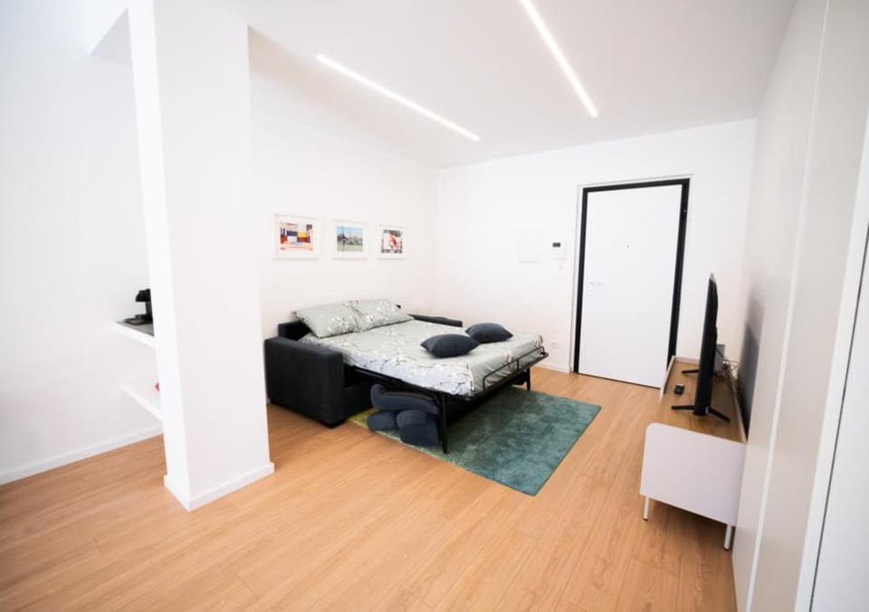 Bed, TV and multimedia, Living room, Seating area, Bedroom