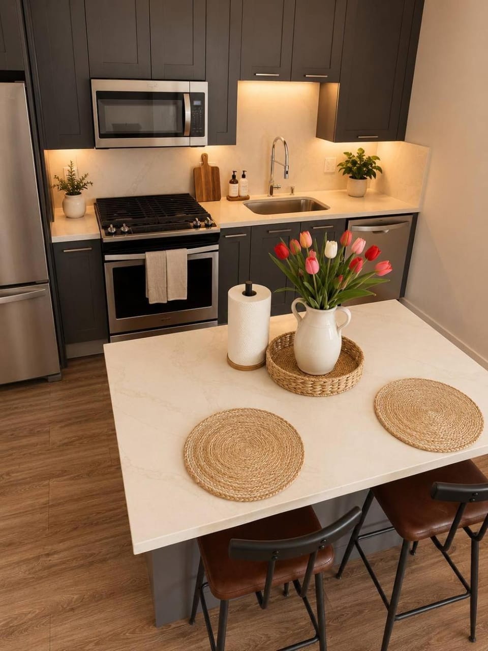 Kitchen or kitchenette, Dining area, toaster