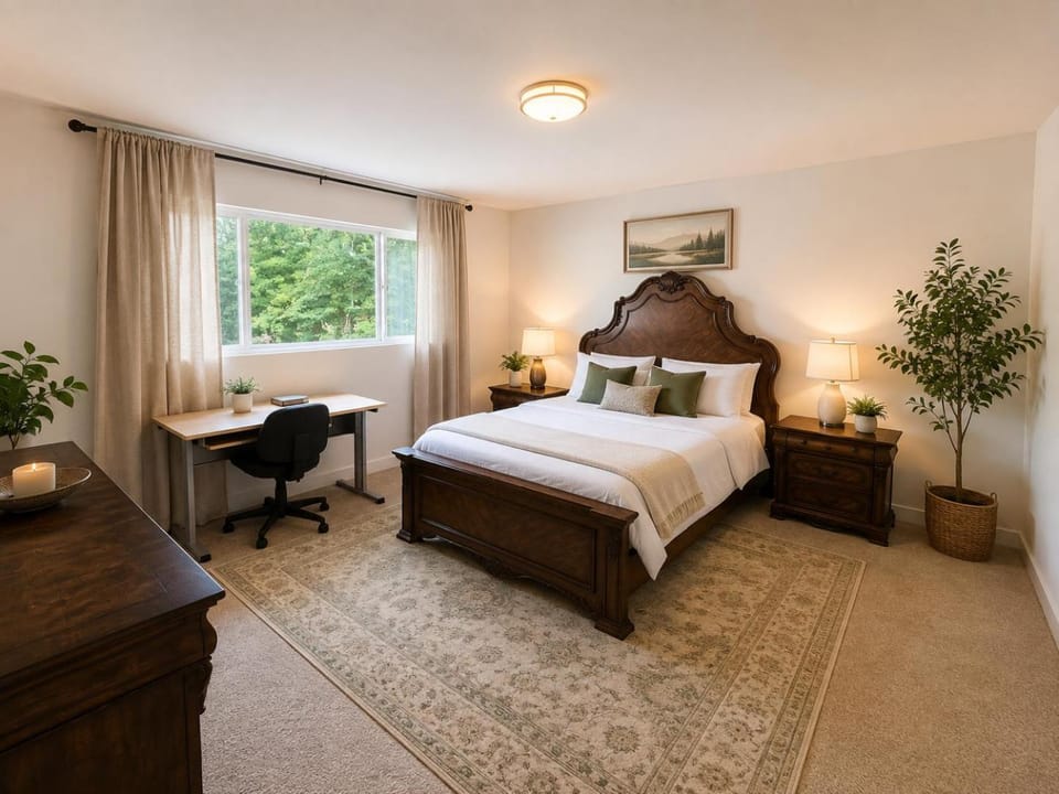 Bed, Bedroom