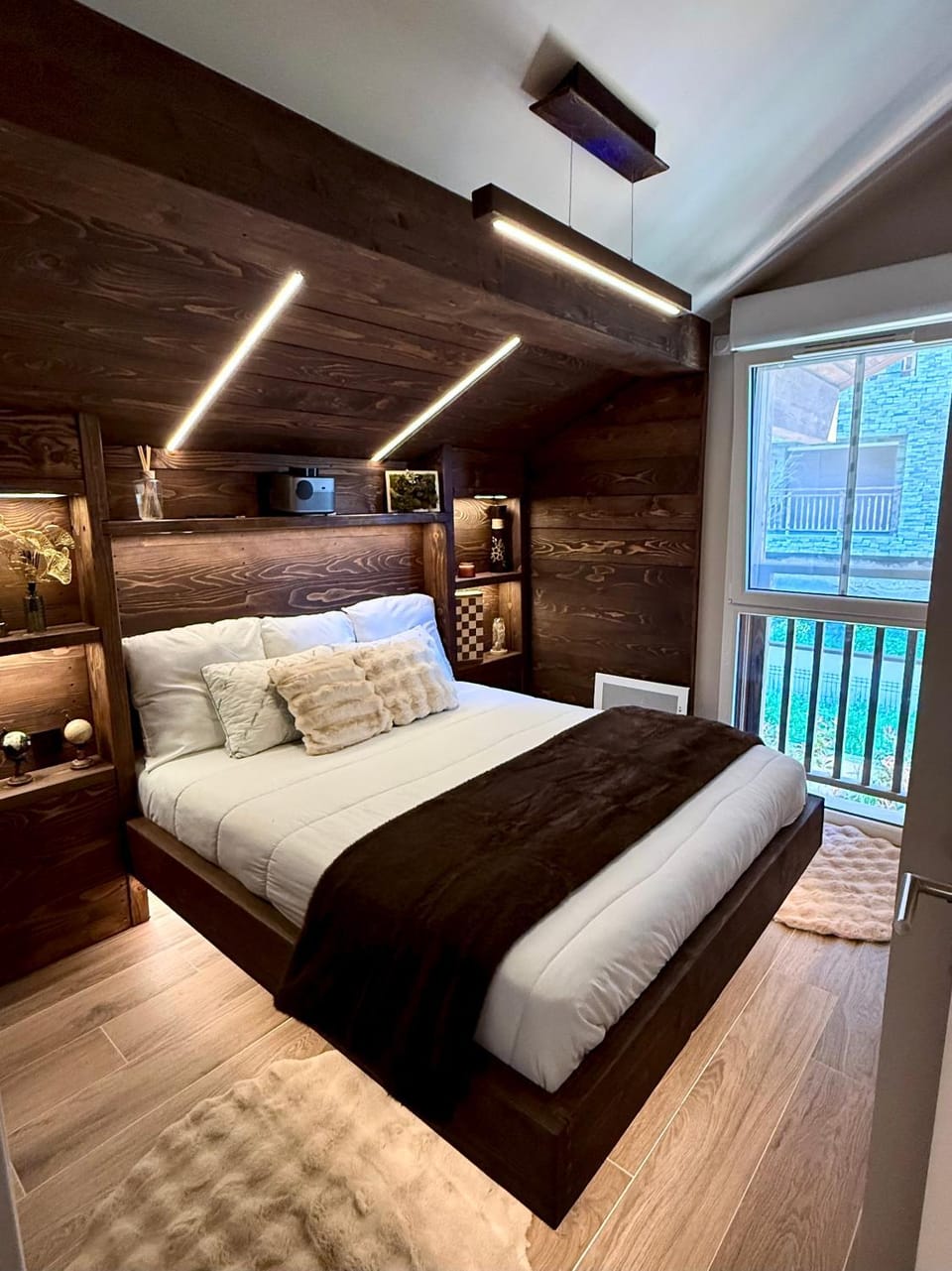 Bed, Bedroom, furniture, heating, wardrobe