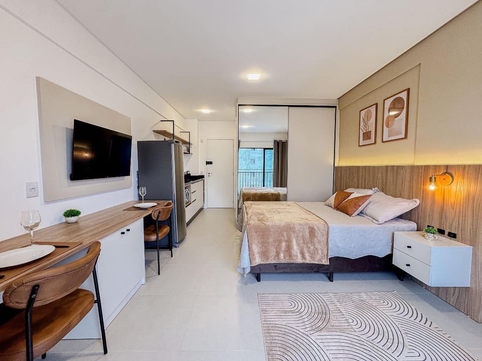 Flat confortável com garagem | Sta Terezinha Apartment in Brusque