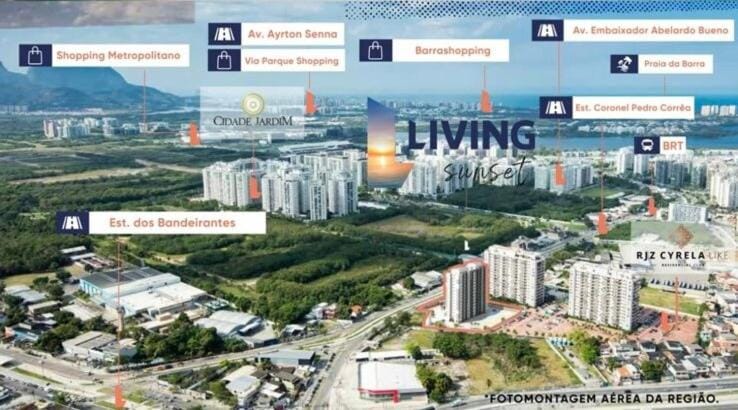 Sunset Flat todo climatizado com estacionamento grátis, cozinha equipada, lavanderia, varanda e Wi-Fi ,Próximo a Farmasi Arena shows, eventos e Parque Olímpico Barra Rock in Rio Apartment in Rio de Janeiro