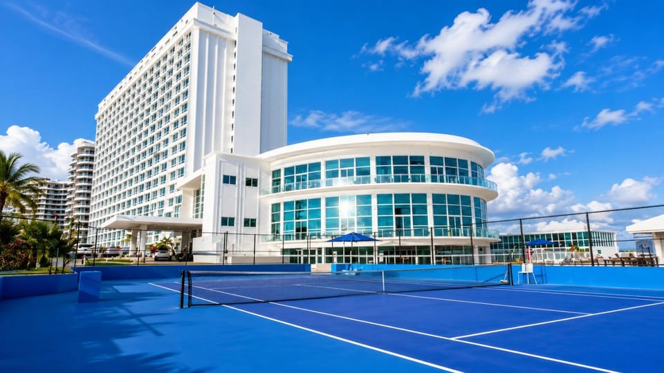 Property building, Day, Squash, Tennis court