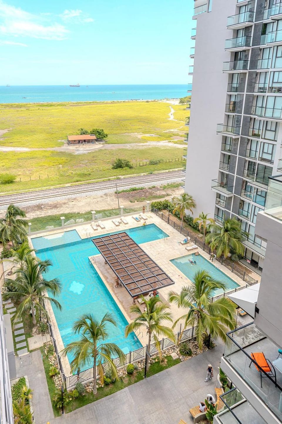 Apto Moderno con Balcon Vista al Mar y Piscina Apartment in Magdalena, Colombia