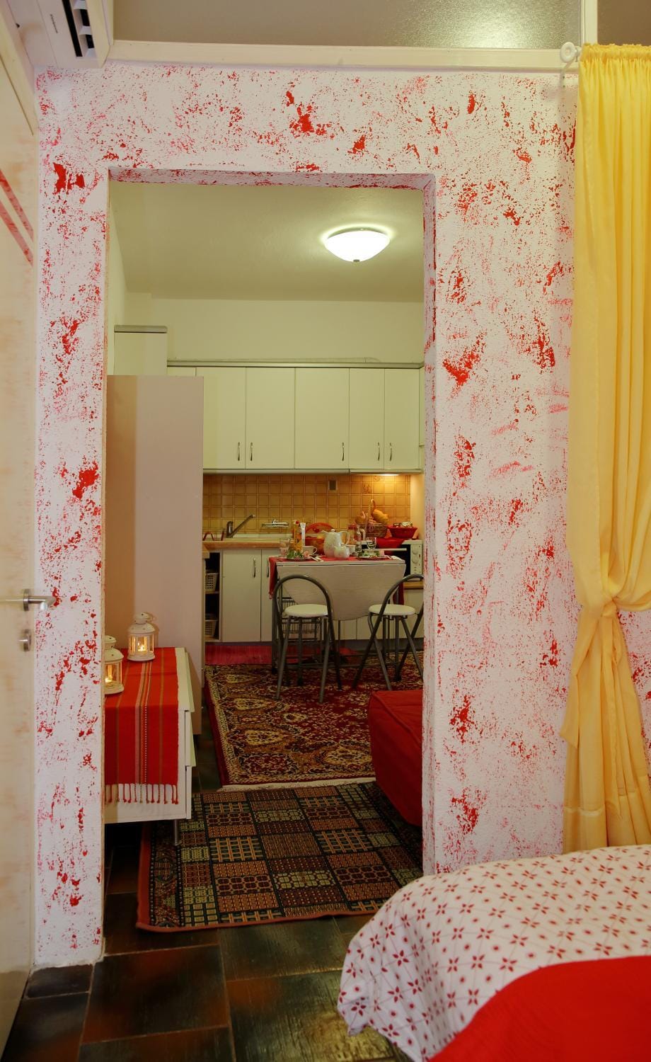 Kitchen or kitchenette, Living room, Bedroom