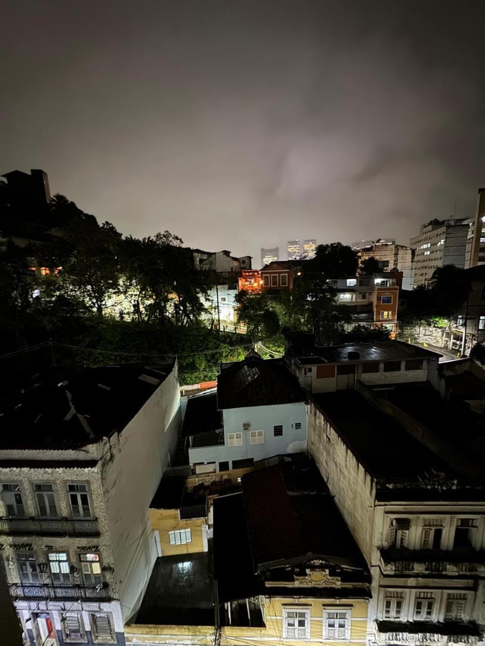 Property building, Night, Bird's eye view, City view