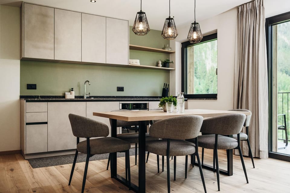Kitchen or kitchenette, Dining area, dishwasher, stove