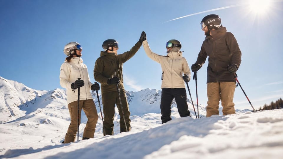 Winter, Skiing