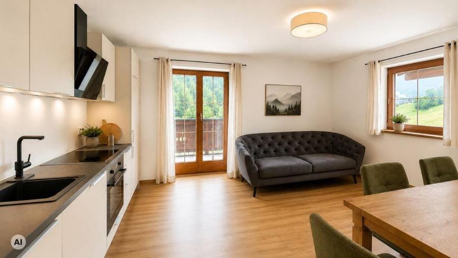 Kitchen or kitchenette, Seating area, Dining area