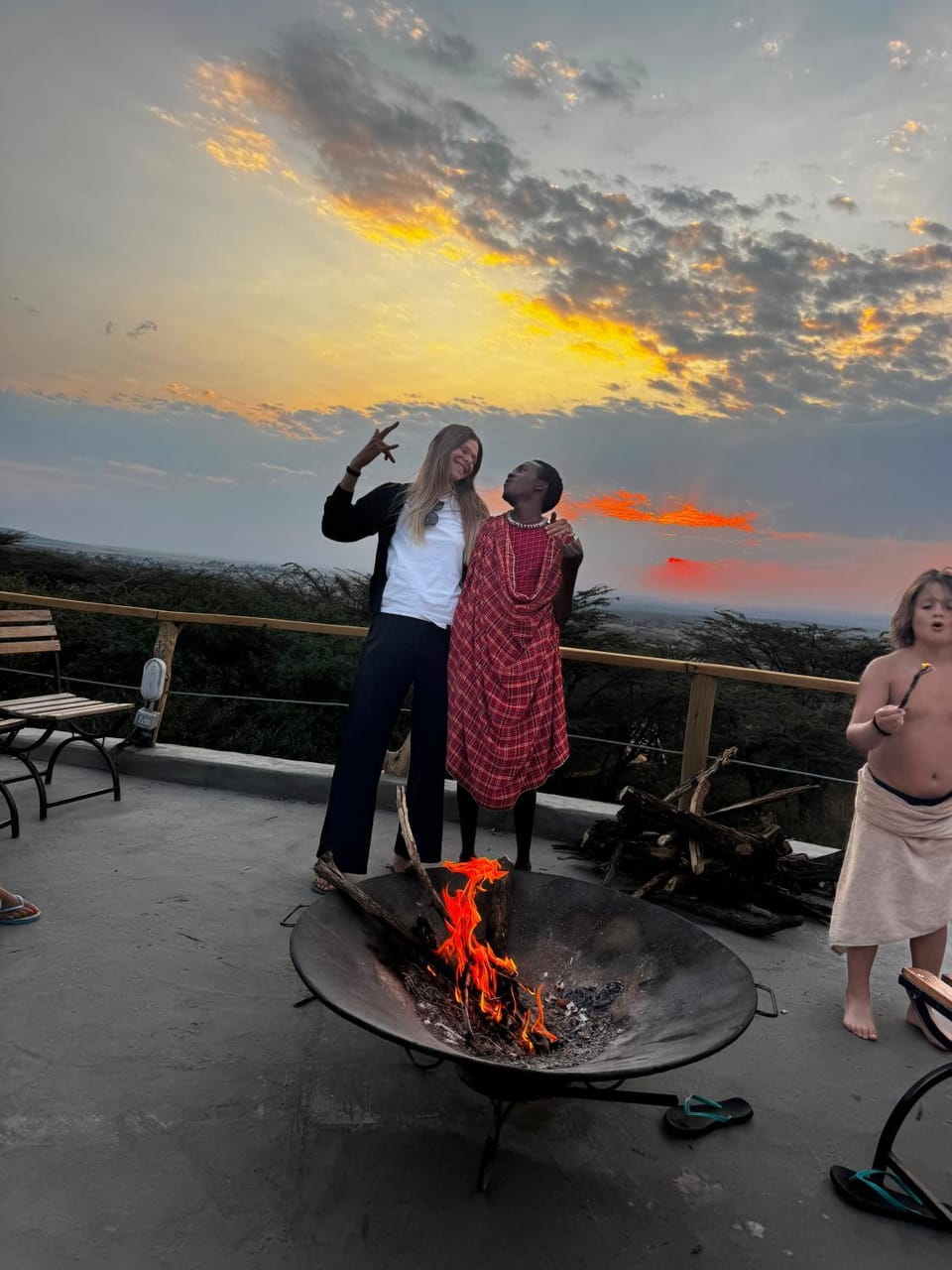 People, Natural landscape, Guests, Sunset