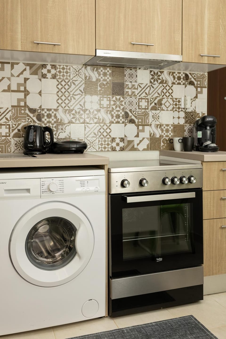 Coffee/tea facilities, Kitchen or kitchenette, minibar, stove, toaster, washing machine
