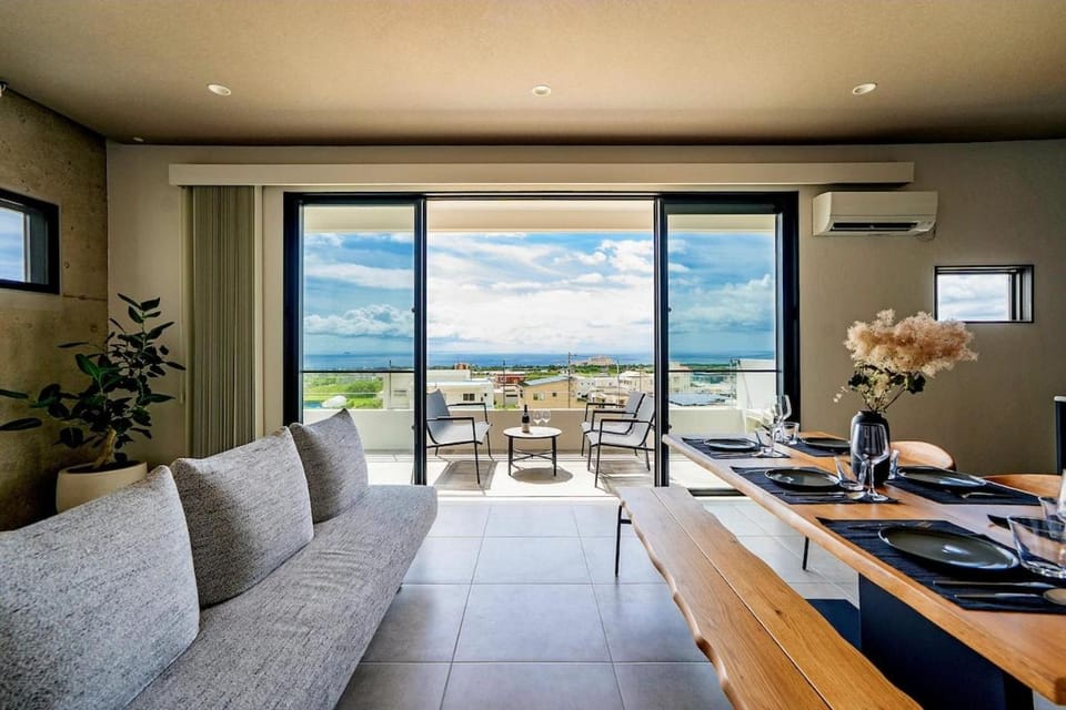 Natural landscape, Living room, Sea view