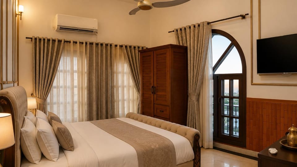 Communal lounge/ TV room, Bed, TV and multimedia, Photo of the whole room, Evening entertainment, Bedroom, fireplace, air conditioner
