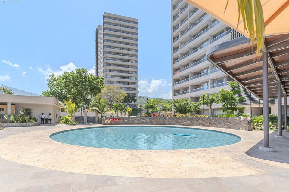Apto de Lujo con Piscina - Balcón y Vista Increíble Apartment in Gaira