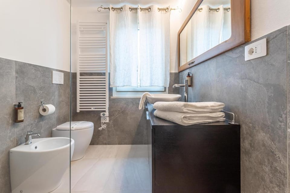 Toilet, Bathroom, towels