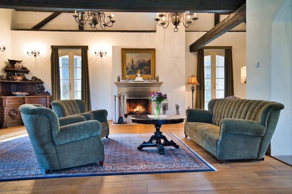 A romantic cottage in the middle of the chateau garden House in Czechia