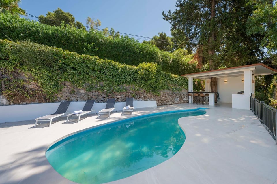 Natural landscape, Swimming pool, sunbed